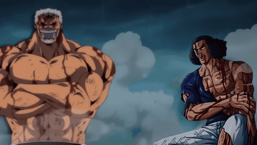 One Piece Chapter 1083 5 to 1! Garp's whole body is burned and he collapses on the ground