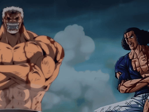 One Piece Chapter 1083 5 to 1! Garp's whole body is burned and he collapses on the ground