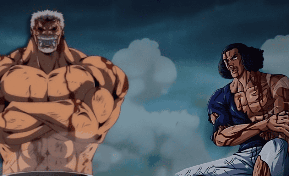 One Piece Chapter 1083 5 to 1! Garp's whole body is burned and he collapses on the ground