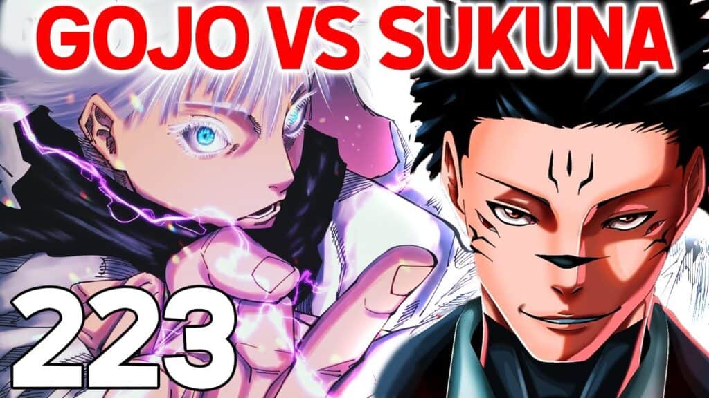 Jujutsu Kaisen Chapter 223 Gojo vs sukuna