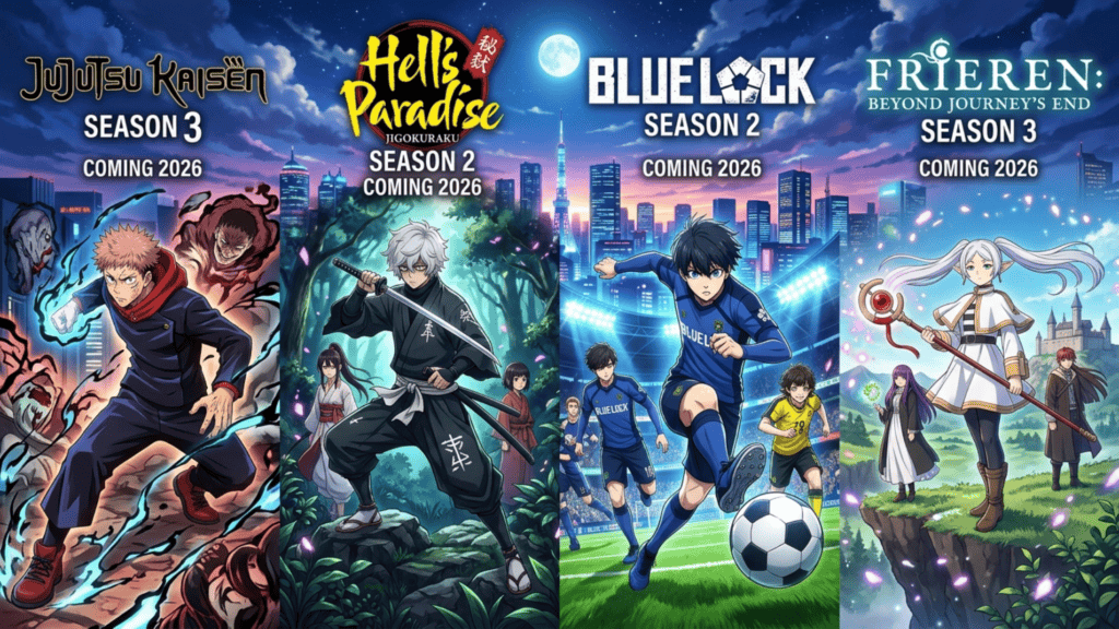Which sequels are leading the charge for Upcoming Anime 2026?