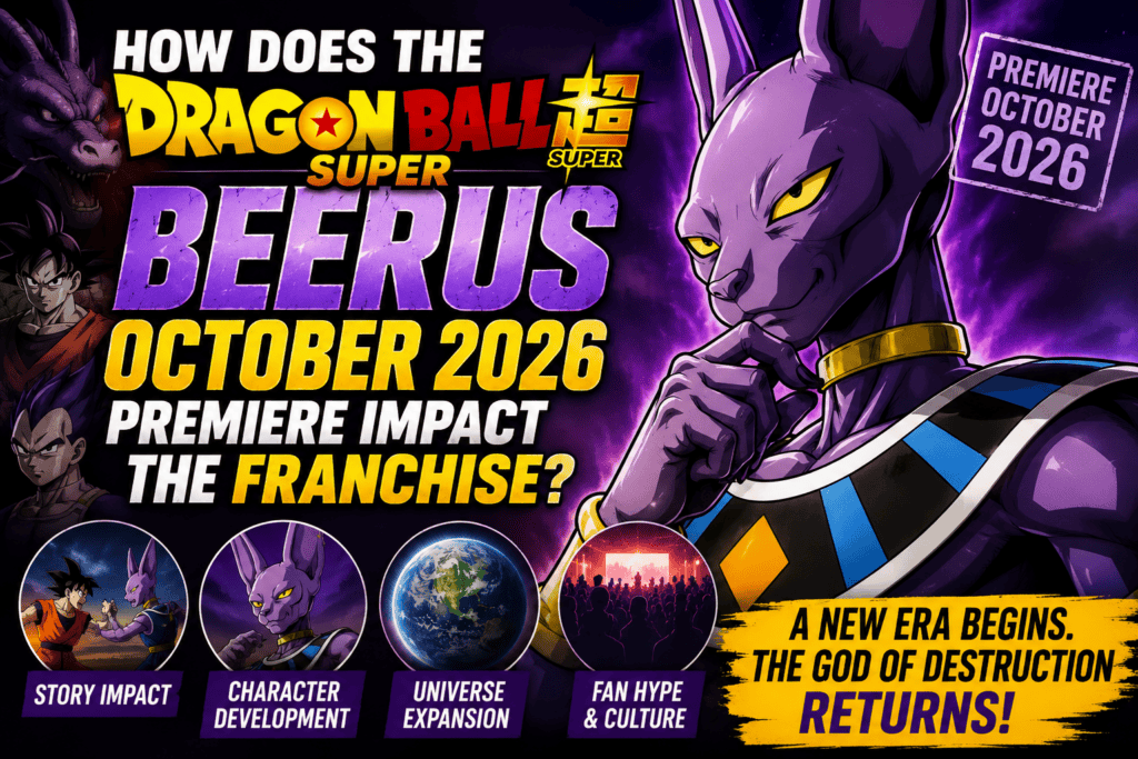How does the Dragon Ball Super Beerus October 2026 premiere impact the franchise?